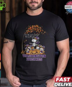 Peanuts Characters Washington Huskies Halloweens It’s The Most Wonderful Time Of The Year Shirt