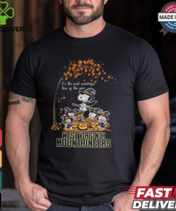 Peanuts Characters West Virginia Mountaineers Halloweens It’s The Most Wonderful Time Of The Year Shirt