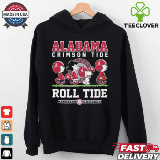 Peanuts Characters X Alabama Crimson Tide Roll Tide Shirt