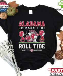 Peanuts Characters X Alabama Crimson Tide Roll Tide Shirt