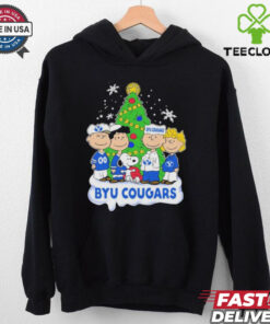 Peanuts Characters X Byu Cougars Christmas Shirt