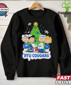 Peanuts Characters X Byu Cougars Christmas Shirt