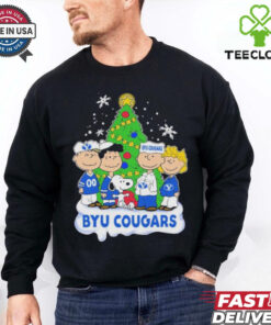 Peanuts Characters X Byu Cougars Christmas Shirt