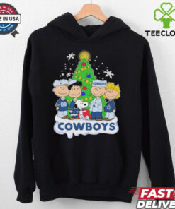 Peanuts Characters X Dallas Cowboys Merry Christmas Shirt