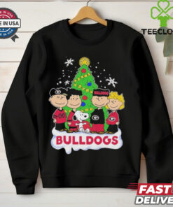 Peanuts Characters X Georgia Bulldogs Irish Merry Christmas Shirt