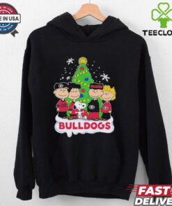 Peanuts Characters X Georgia Bulldogs Irish Merry Christmas Shirt