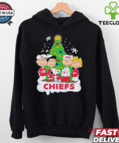 Peanuts Characters X Kansas City Chiefs Merry Christmas Shirt