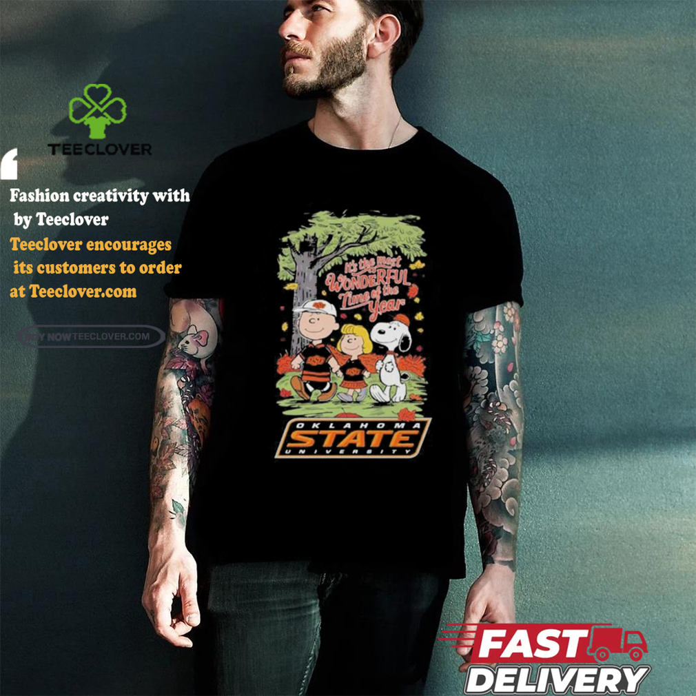 Peanuts Characters X Oklahoma State Cowboys It’s The Most Wonderful Time Of The Year Shirt Peanuts Characters X Oklahoma State Cowboys It’s The Most Wonderful Time Of The Year Shirt