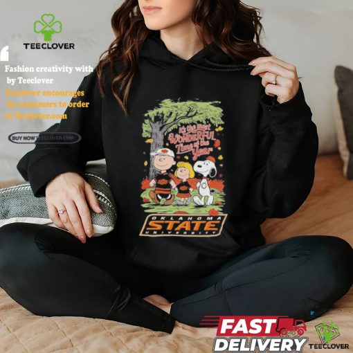 Peanuts Characters X Oklahoma State Cowboys It’s The Most Wonderful Time Of The Year Shirt