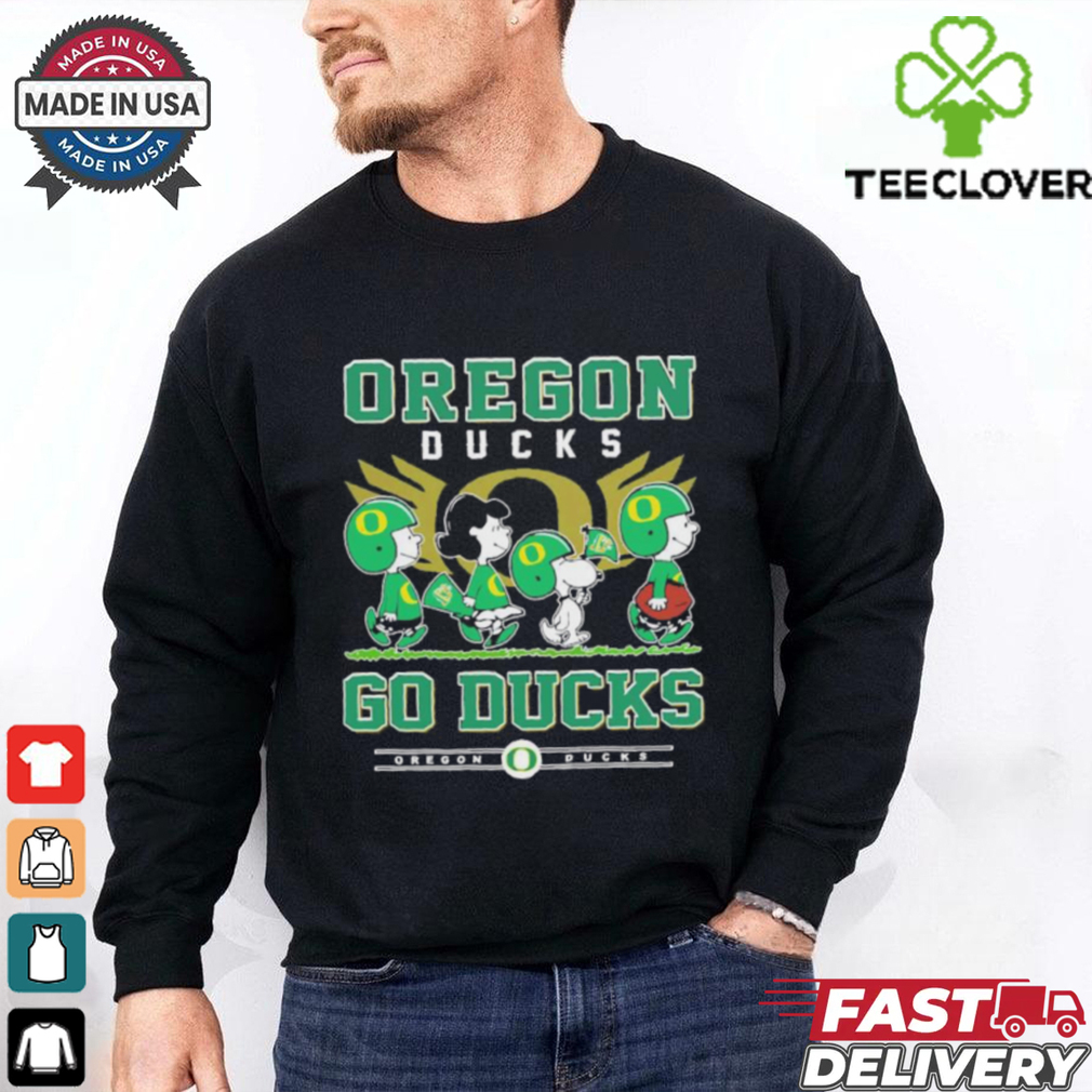 Peanuts Characters X Oregon Ducks Go Ducks Shirt Peanuts Characters X Oregon Ducks Go Ducks Shirt
