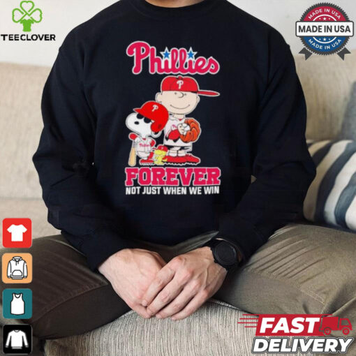 Peanuts Characters X Philadelphia Phillies 2024 Forever Not Just When We Win Shirt