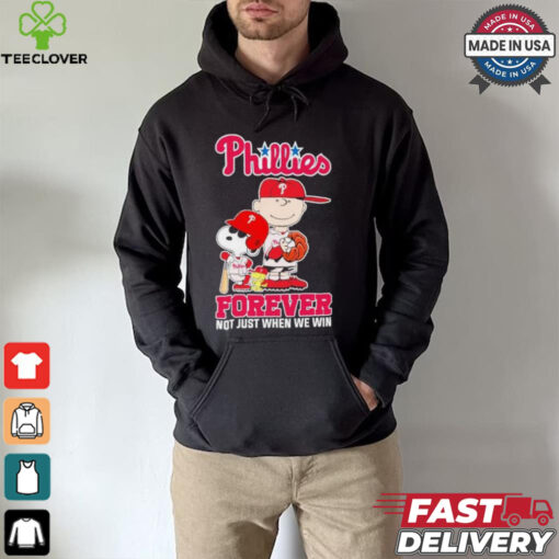 Peanuts Characters X Philadelphia Phillies 2024 Forever Not Just When We Win Shirt