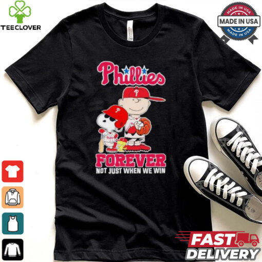 Peanuts Characters X Philadelphia Phillies 2024 Forever Not Just When We Win Shirt