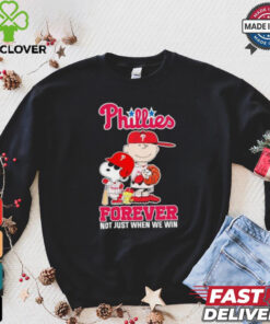 Peanuts Characters X Philadelphia Phillies 2024 Forever Not Just When We Win Shirt