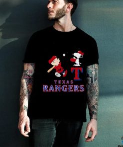 Peanuts Charlie Brown And Snoopy Playing Baseball Texas Rangers Shirt 2 Peanuts Charlie Brown And Snoopy Playing Baseball Texas Rangers Shirt