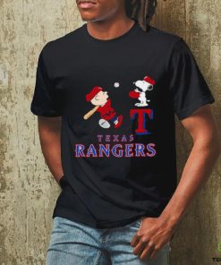 Peanuts Charlie Brown And Snoopy Playing Baseball Texas Rangers Shirt 3 Peanuts Charlie Brown And Snoopy Playing Baseball Texas Rangers Shirt