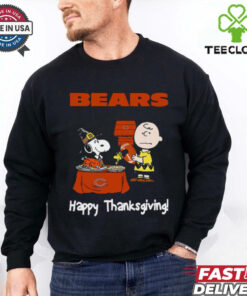 Peanuts Chicago Bears Football Happy Thanksgiving T Shirt