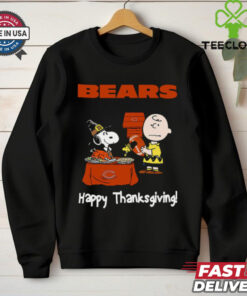 Peanuts Chicago Bears Football Happy Thanksgiving T Shirt