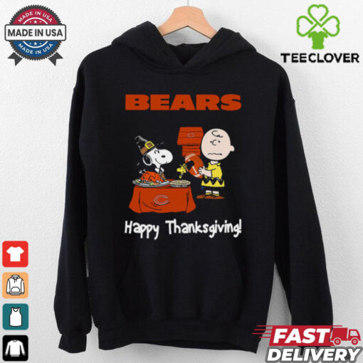 Peanuts Chicago Bears Football Happy Thanksgiving T Shirt