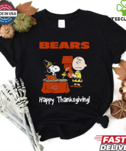 Peanuts Chicago Bears Football Happy Thanksgiving T Shirt