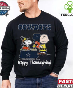 Peanuts Dallas Cowboys Football Happy Thanksgiving T Shirt