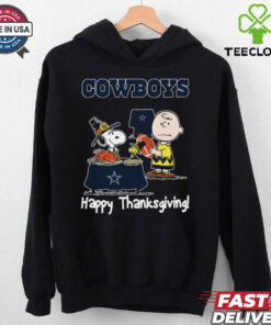 Peanuts Dallas Cowboys Football Happy Thanksgiving T Shirt