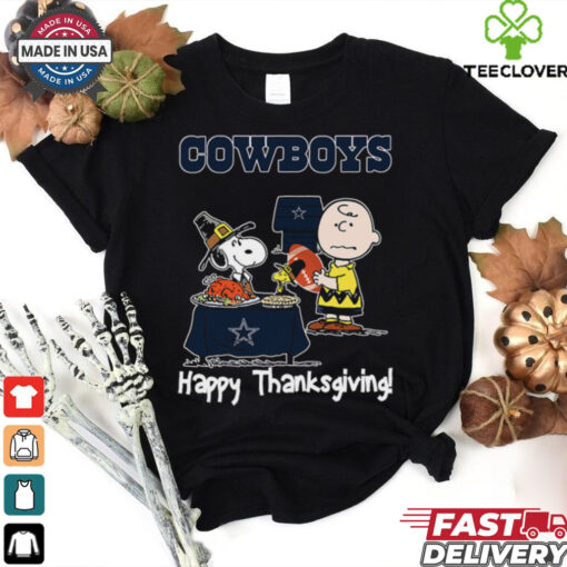Peanuts Dallas Cowboys Football Happy Thanksgiving T Shirt