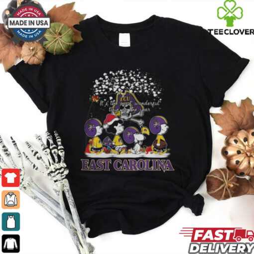 Peanuts East Carolina Pirates It’s The Most Wonderful Time Of The Year Winter Shirt