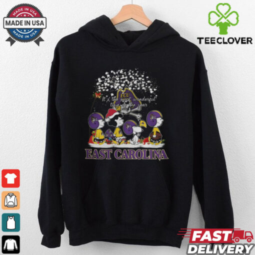 Peanuts East Carolina Pirates It’s The Most Wonderful Time Of The Year Winter Shirt