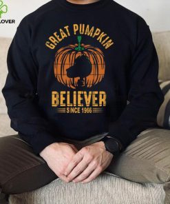 Peanuts Great Pumpkin Believer Since 1966 Charlie Brown Halloween Shirt