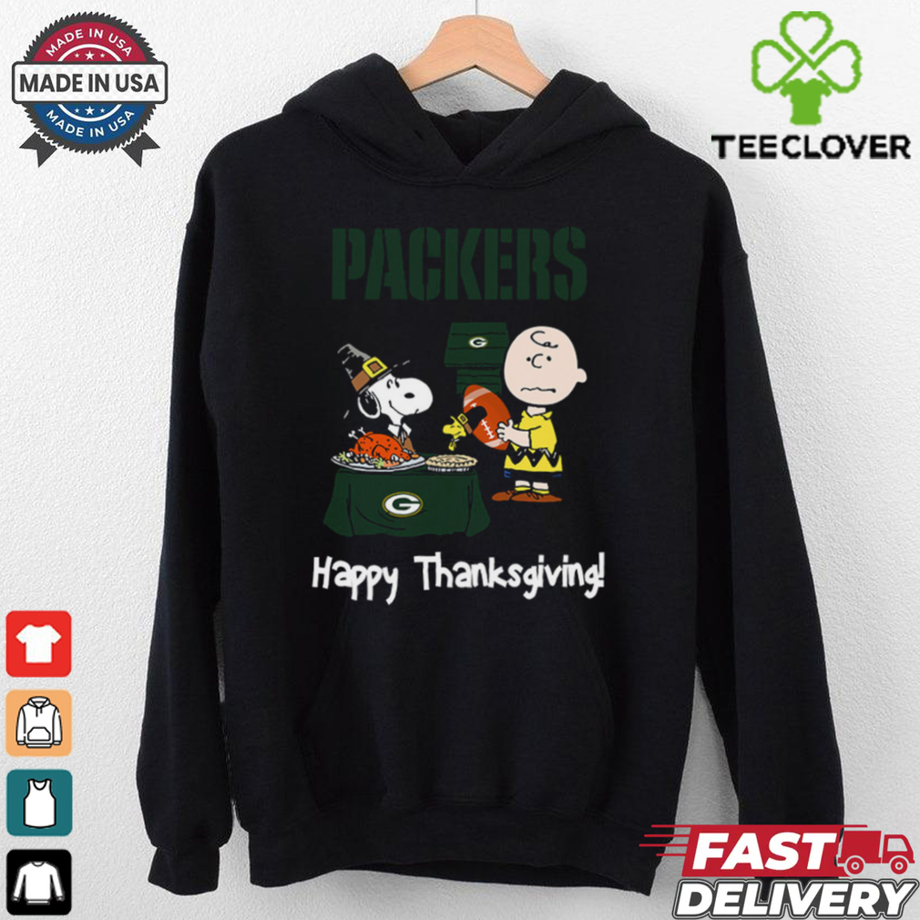 Peanuts Green Bay Packers Football Happy Thanksgiving T Shirt Peanuts Green Bay Packers Football Happy Thanksgiving T Shirt