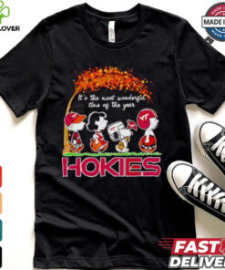 Peanuts Hokies fall it’s the most wonderful time of the year shirt