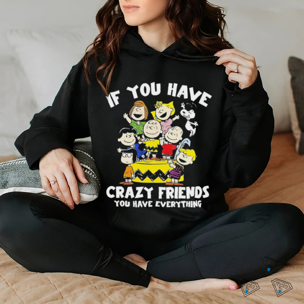 Peanuts If you have crazy friends you have everything shirt Peanuts If you have crazy friends you have everything shirt