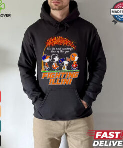 Peanuts Illinois Fighting Illini fall it’s the most wonderful time of the year shirt