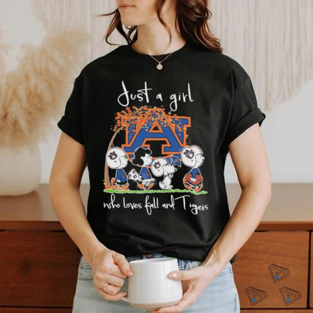 Peanuts Just A Girl Who Loves Fall And Tigers Shirt Peanuts Just A Girl Who Loves Fall And Tigers Shirt