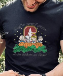 Peanuts Just a normal person who love Hallloween and Stanford shirt