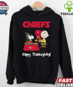 Peanuts Kansas City Chiefs Football Happy Thanksgiving T Shirt