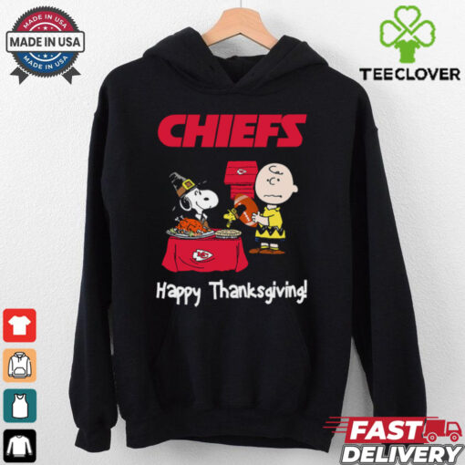 Peanuts Kansas City Chiefs Football Happy Thanksgiving T Shirt