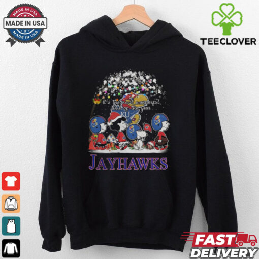 Peanuts Kansas Jayhawks It’s The Most Wonderful Time Of The Year Winter Shirt