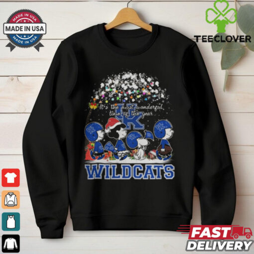 Peanuts Kentucky Wildcats It’s The Most Wonderful Time Of The Year Winter Shirt