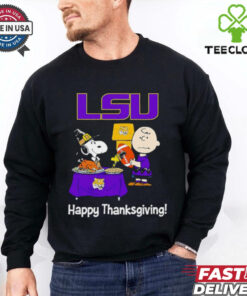 Peanuts LSU Tigers Happy Thanksgiving shirt