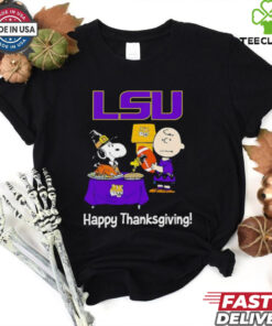 Peanuts LSU Tigers Happy Thanksgiving shirt