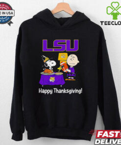 Peanuts LSU Tigers Happy Thanksgiving shirt