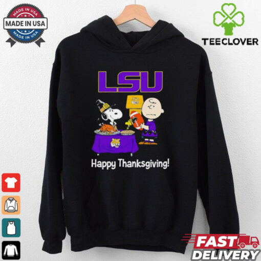 Peanuts LSU Tigers Happy Thanksgiving shirt