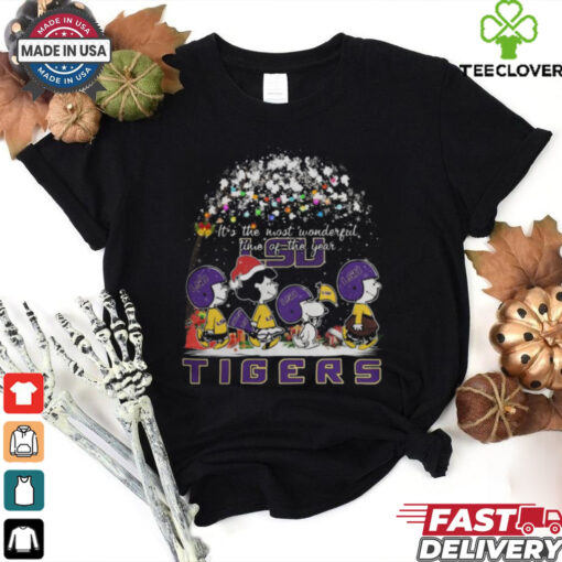 Peanuts LSU Tigers It’s The Most Wonderful Time Of The Year Winter Shirt