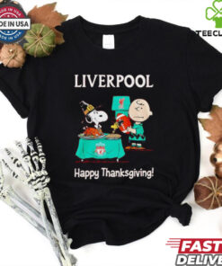Peanuts Liverpool Happy Thanksgiving shirt