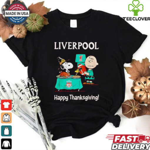Peanuts Liverpool Happy Thanksgiving shirt