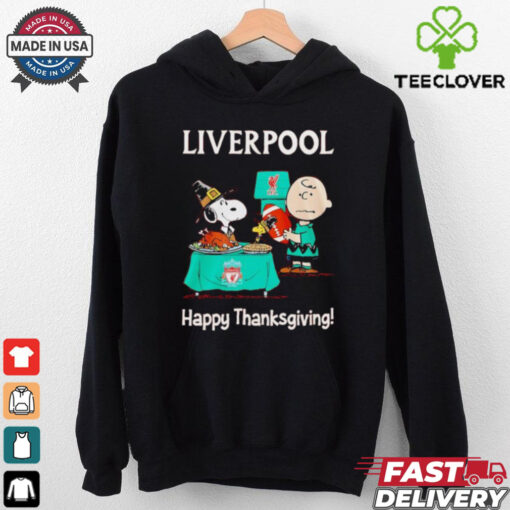 Peanuts Liverpool Happy Thanksgiving shirt