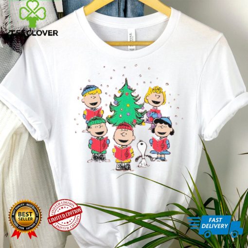 Peanuts Mad Engine Caroling Graphic T Shirt