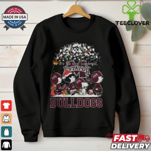 Peanuts Mississippi State Bulldogs It’s The Most Wonderful Time Of The Year Winter Shirt